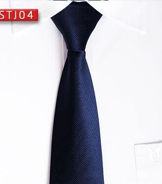 藍色細條紋真絲領帶