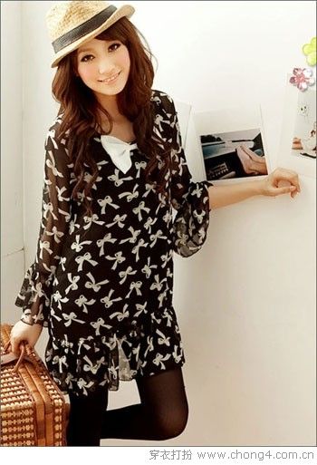 新款雪紡裙甜美又干練