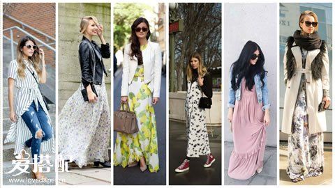 春季穿衣搭配公式:長(zhǎng)裙+外套